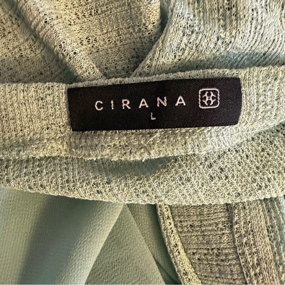 Cirana Mint Green Pastel Duster Cardigan Women's Size Large Boho Feminine Flowy